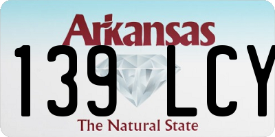 AR license plate 139LCY