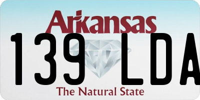 AR license plate 139LDA