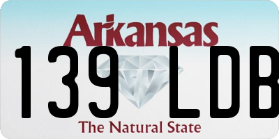 AR license plate 139LDB