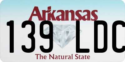 AR license plate 139LDC