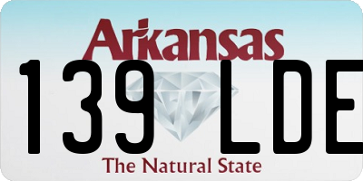 AR license plate 139LDE