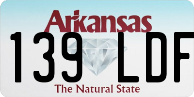 AR license plate 139LDF