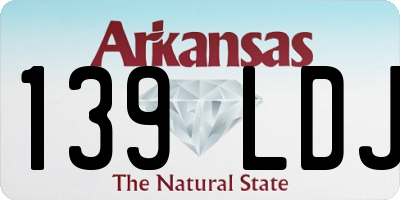 AR license plate 139LDJ