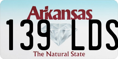 AR license plate 139LDS