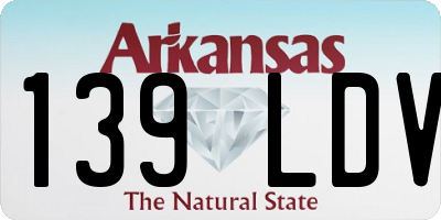 AR license plate 139LDV