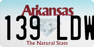 AR license plate 139LDW