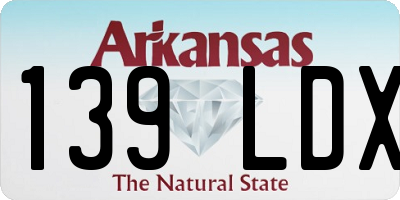 AR license plate 139LDX