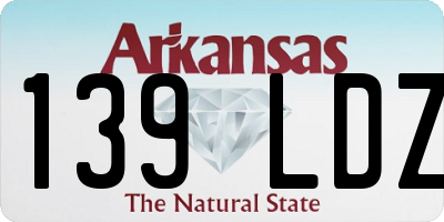 AR license plate 139LDZ