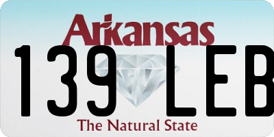 AR license plate 139LEB
