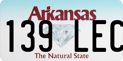 AR license plate 139LEC