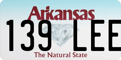 AR license plate 139LEE
