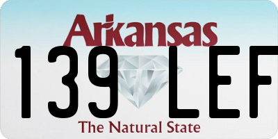 AR license plate 139LEF