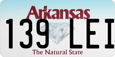 AR license plate 139LEI