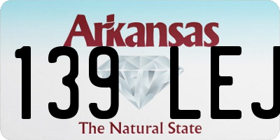 AR license plate 139LEJ