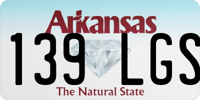 AR license plate 139LGS