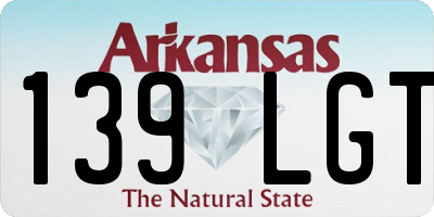 AR license plate 139LGT