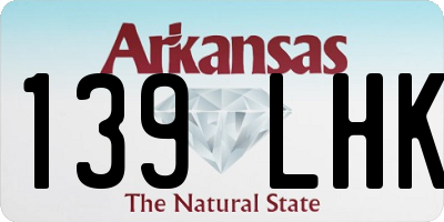 AR license plate 139LHK