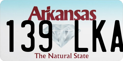 AR license plate 139LKA