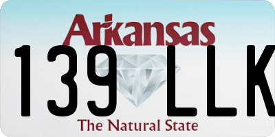 AR license plate 139LLK
