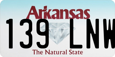 AR license plate 139LNW