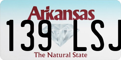 AR license plate 139LSJ