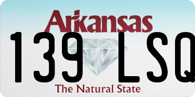 AR license plate 139LSQ