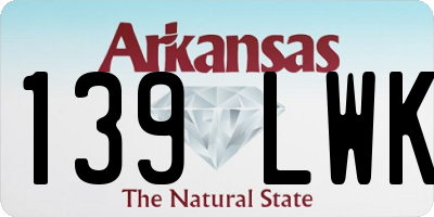 AR license plate 139LWK