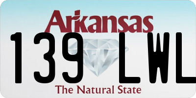 AR license plate 139LWL