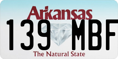 AR license plate 139MBF