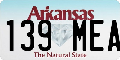 AR license plate 139MEA