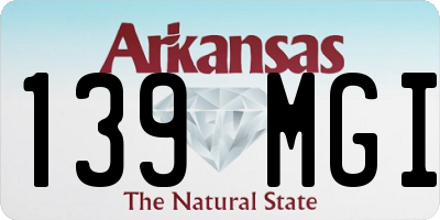 AR license plate 139MGI