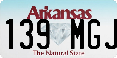 AR license plate 139MGJ