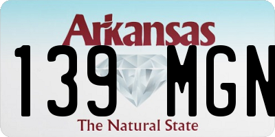 AR license plate 139MGN