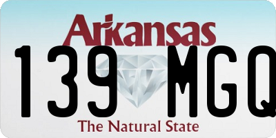 AR license plate 139MGQ