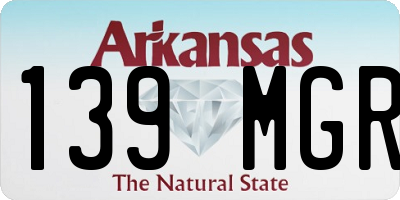AR license plate 139MGR