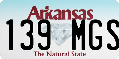 AR license plate 139MGS