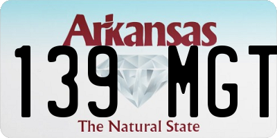 AR license plate 139MGT