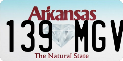 AR license plate 139MGV