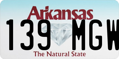 AR license plate 139MGW