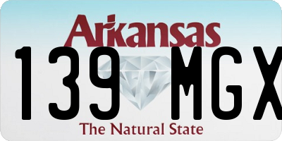 AR license plate 139MGX