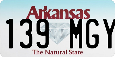 AR license plate 139MGY