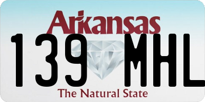 AR license plate 139MHL