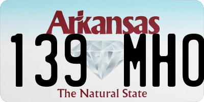 AR license plate 139MHO