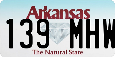 AR license plate 139MHW