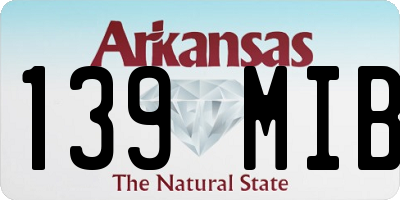 AR license plate 139MIB