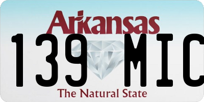 AR license plate 139MIC