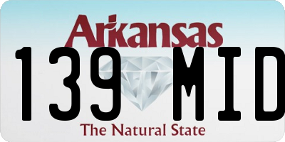 AR license plate 139MID