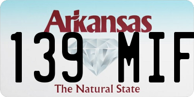 AR license plate 139MIF