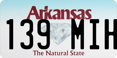 AR license plate 139MIH