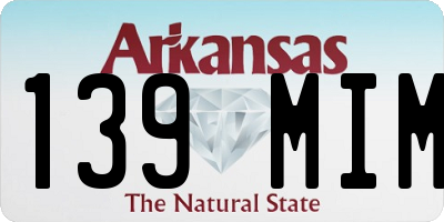 AR license plate 139MIM